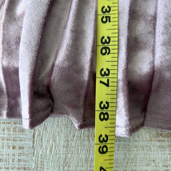 Chelsea28 Dusty Rose Crushed Velvet Sleeveless Midi Dress Straps NWT Medium - Picture 8 of 10